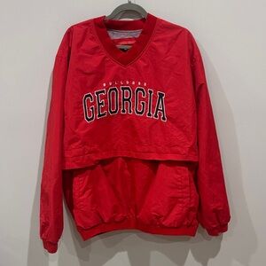 Red Georgia Bulldogs Pullover Jacket